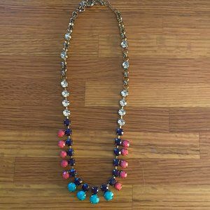 J. Crew Blue & Pink Necklace